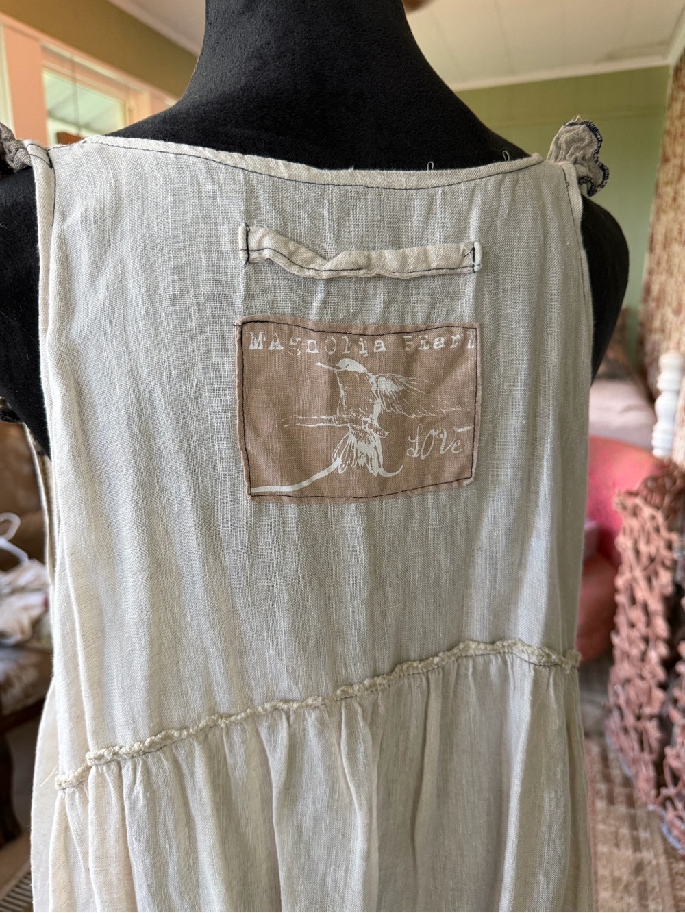 Magnolia Pearl linen pinafore vintage excellent condition! - Picture 5 of 7